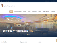 Tablet Screenshot of pallaviintlhotel.com